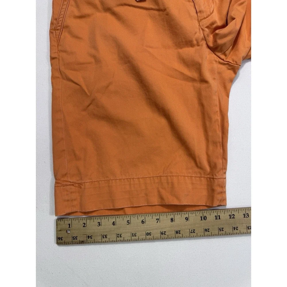 Polo Ralph Lauren Men's 33x10 Orange Relaxed Fit Cotton Chino Shorts Drawstring